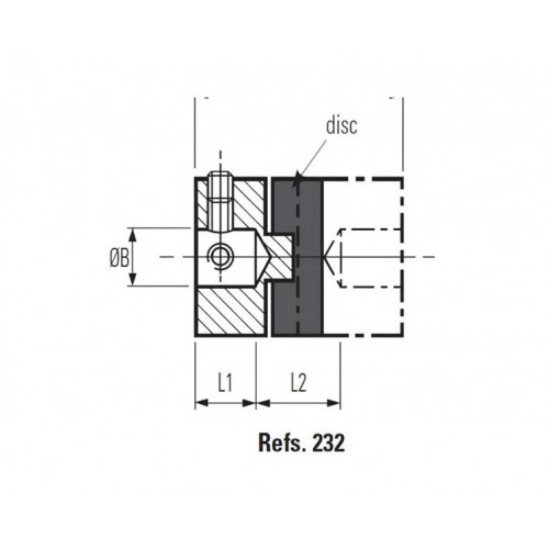 h 232.19.22 OLDHAM spojka 6mm/6mm